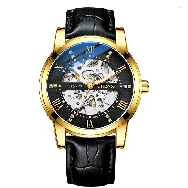 Wristwatches Men Watch Luxury Business Mechanical Watches Stainless Steel Waterproof Hollow Out Tourbillon Automatic Sport Wrist, Style 3
Wristwatches Men Watch Luxury Business Mechanical Watches Stainless Steel Waterproof Hollow Out Tourbillon Automatic Sport Wrist, Style 3