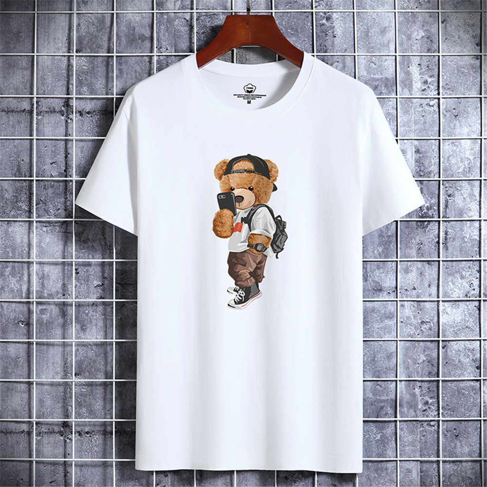 Men' T-Shirts Funny Bear Harajuku Tshirt For Men Summer T-shirt Short Sleeve Clothes Comfortable Daily Male 230217, 121-1
Men' T-Shirts Funny Bear Harajuku Tshirt For Men Summer T-shirt Short Sleeve Clothes Comfortable Daily Male 230217, 121-1