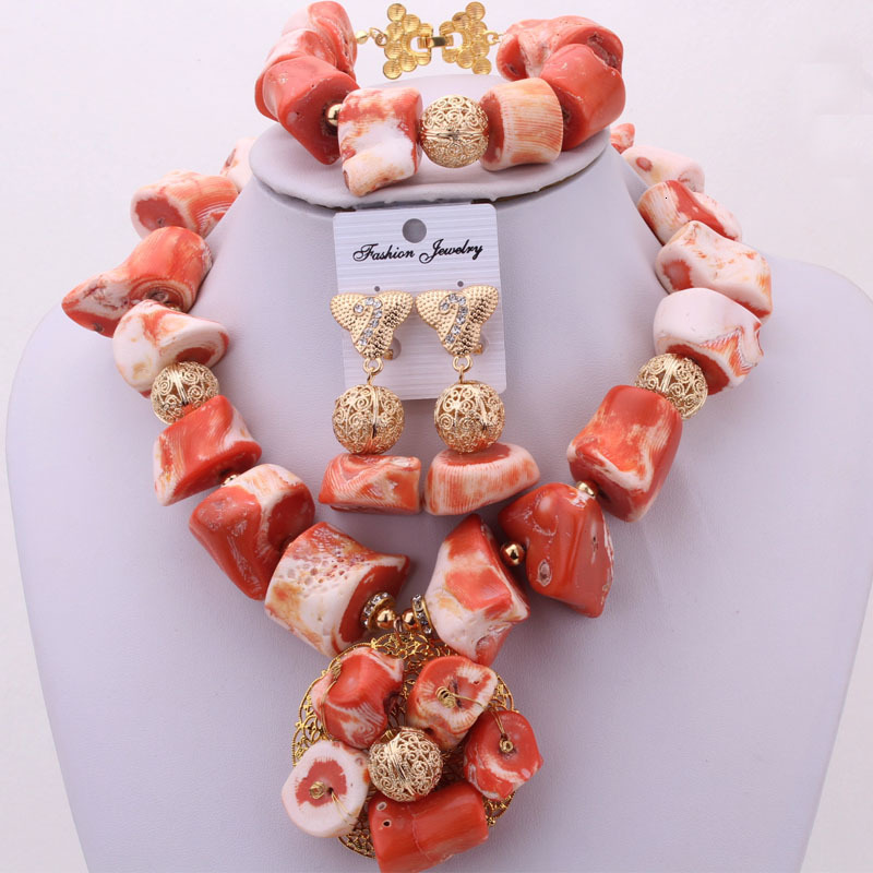 Wedding Jewelry Sets Dudo Trendy Nigerian For Women Necklace Luxury Earrings Bracelet Jewellery Nature Coral Beads 230216
Wedding Jewelry Sets Dudo Trendy Nigerian For Women Necklace Luxury Earrings Bracelet Jewellery Nature Coral Beads 230216