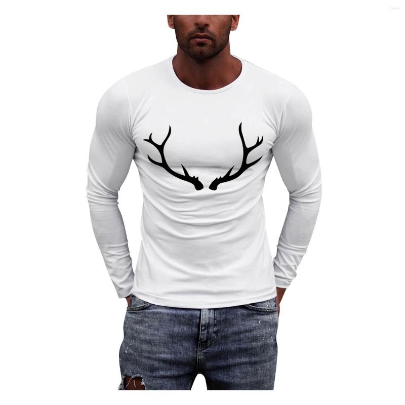 Men's T Shirts Sleeve Slim Neck Long Printed Autumn Blouse Casual Top Men's O T-shirt Men White
Men's T Shirts Sleeve Slim Neck Long Printed Autumn Blouse Casual Top Men's O T-shirt Men White