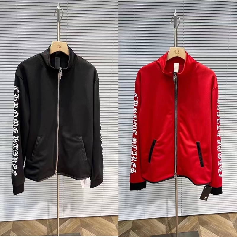 Mens Jackets latest design mens and womens chrome jacket sports mesh casual coat high street black red zipper tops 230216
Mens Jackets latest design mens and womens chrome jacket sports mesh casual coat high street black red zipper tops 230216