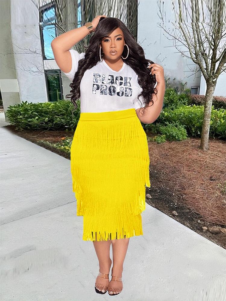 Tracksuits Women Summer Outfits Casual White Tshirt And Tassel Skirt Lady Two Piece Dress Set Plus Size Wholesale Bulk Drop, Black
Tracksuits Women Summer Outfits Casual White Tshirt And Tassel Skirt Lady Two Piece Dress Set Plus Size Wholesale Bulk Drop, Black