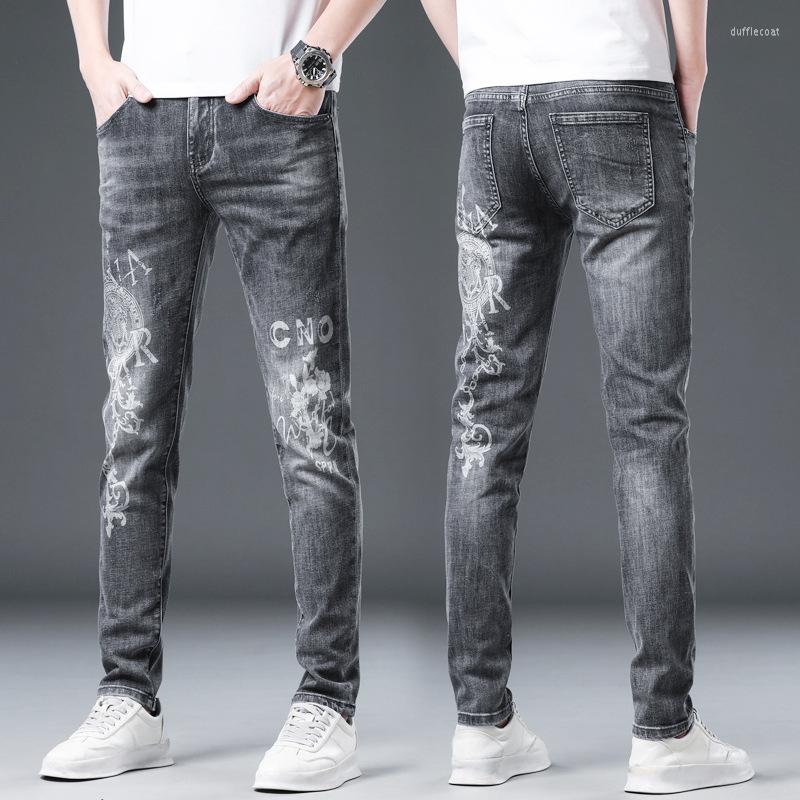 Men's Jeans 2023 Men's Spring And Autumn Mid-Waist Straight Letter Embroidery Stretch Casual Pants, Grey
Men's Jeans 2023 Men's Spring And Autumn Mid-Waist Straight Letter Embroidery Stretch Casual Pants, Grey