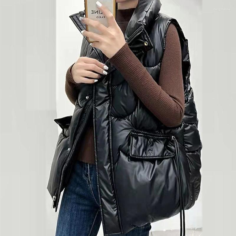 Women's Vests Women Winter Stand Collar Short Bright Color Vest Cotton Padded Sleeveless Coat Female Waterproof Thick Waistcoat E413
Women's Vests Women Winter Stand Collar Short Bright Color Vest Cotton Padded Sleeveless Coat Female Waterproof Thick Waistcoat E413