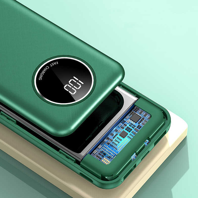 Cell Phone Banks 20000mAh Power Bank Built in Cable Portable Charger External Battery Pack For phone - view 6