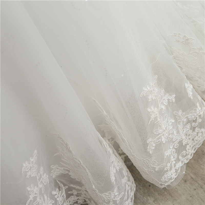 Party Dresses Fashion Elegant Lace Embroidery Long Sleeve Wedding Dress with Train Real Image Gown V Neck Beautiful Plus Size Vestido De Noiva 230217