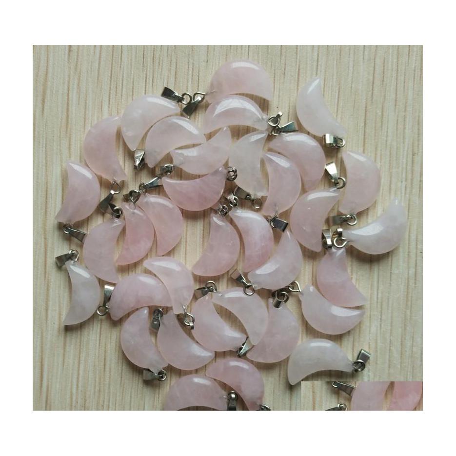 Charms Natural Stone White Pink Rose Quartz Crystal Crescent Moon Shape Pendants For Jewelry Making Diy Earrings Necklace Drop Deliv Dhssr
Charms Natural Stone White Pink Rose Quartz Crystal Crescent Moon Shape Pendants For Jewelry Making Diy Earrings Necklace Drop Deliv Dhssr