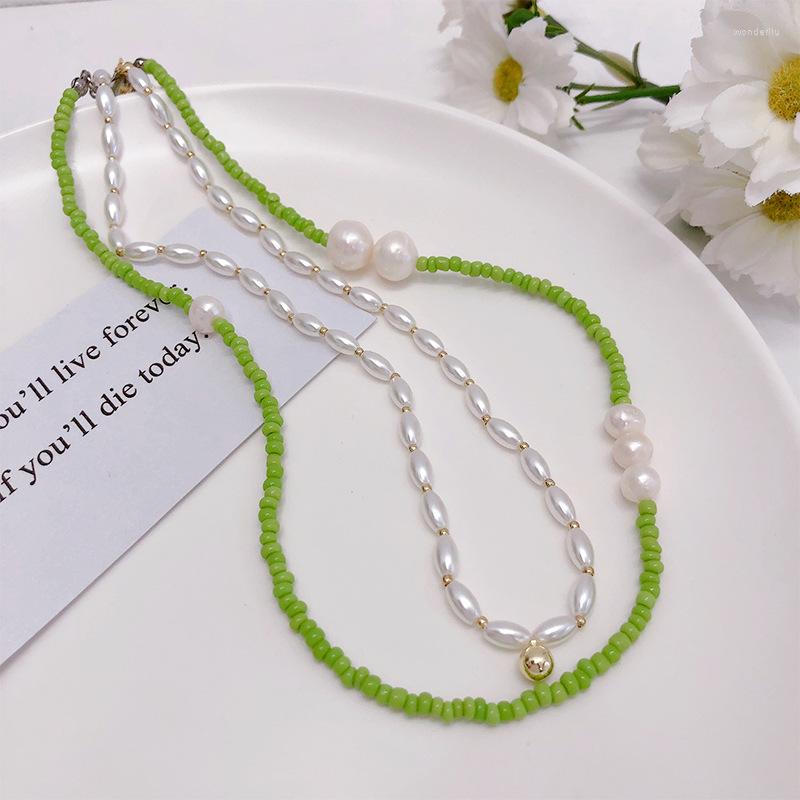 Chains Simple Pearl Seed Beads Bohemia Short Choker Chain Daisy Boho Charm Collar Colorful Handmade Green Necklace Jewelry Femme
Chains Simple Pearl Seed Beads Bohemia Short Choker Chain Daisy Boho Charm Collar Colorful Handmade Green Necklace Jewelry Femme