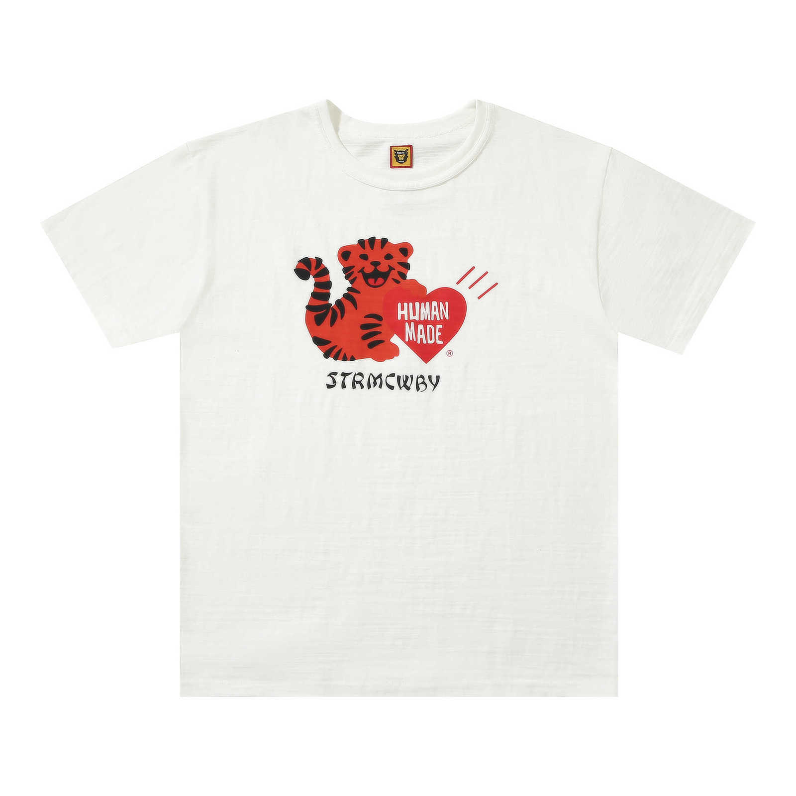 Fashion Street Human Made Short Sleeve Love Little Tiger Couple Casual T-shirt, White
Fashion Street Human Made Short Sleeve Love Little Tiger Couple Casual T-shirt, White