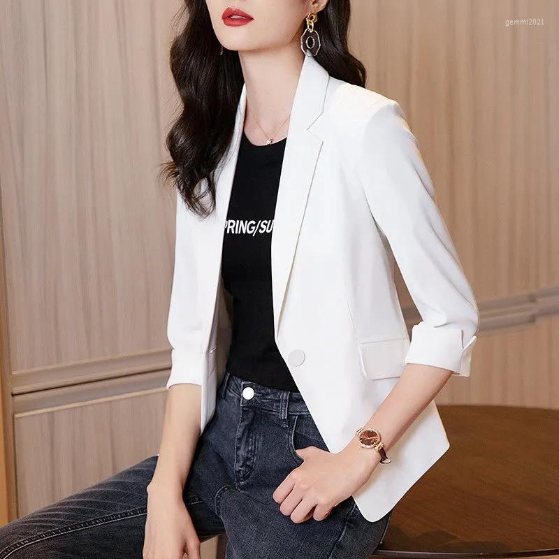 Women' Suits Spring Summer Button Pocket Notched Blazer Women Clothing Thin Three Quarter Sleeve Office Suit Jacket Fashion Short Tops, Black
Women' Suits Spring Summer Button Pocket Notched Blazer Women Clothing Thin Three Quarter Sleeve Office Suit Jacket Fashion Short Tops, Black