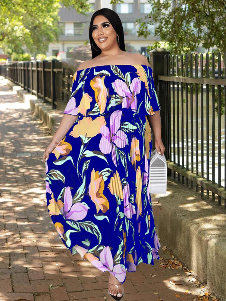 Plus Size Dresses Women Summer Long Dress Chic And Elegant Pleated Maxi Sexy Off The Shoulder Wholesale Bulk Drop, Blue
Plus Size Dresses Women Summer Long Dress Chic And Elegant Pleated Maxi Sexy Off The Shoulder Wholesale Bulk Drop, Blue