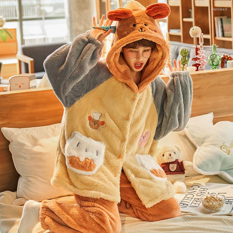 Women's Sleepwear FUNISHI Cartoon Plush Pajama Set Women Medium Style Winter Pajamas Plus Size Coral Fleece Loose Version Inspissate, Zx5-19551
Women's Sleepwear FUNISHI Cartoon Plush Pajama Set Women Medium Style Winter Pajamas Plus Size Coral Fleece Loose Version Inspissate, Zx5-19551