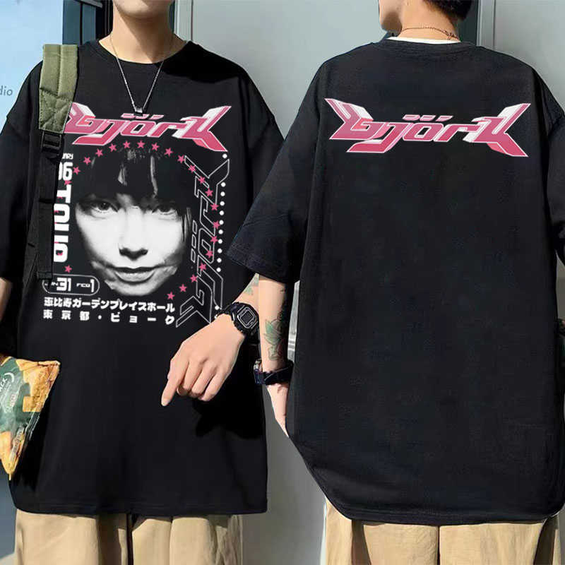 Men's T-Shirts Bjork Japanese Tour 1996 Music Album Double Sided Print Tshirt Men's HipHop T Shirt Men Women Oversized Street Vintage Tshirt J230217, Red
Men's T-Shirts Bjork Japanese Tour 1996 Music Album Double Sided Print Tshirt Men's HipHop T Shirt Men Women Oversized Street Vintage Tshirt J230217, Red