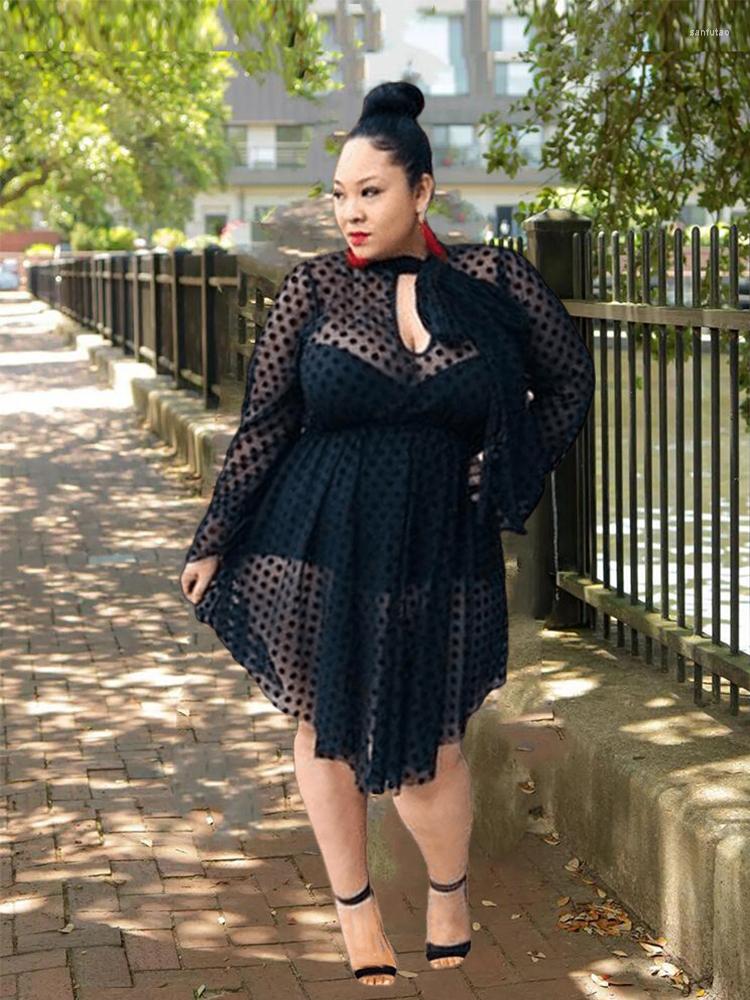 Plus Size Dresses Lace Dress Women Sexy Clothing Long Sleeve Mesh With Lingerie Strap Black Midi Wholesale Drop
Plus Size Dresses Lace Dress Women Sexy Clothing Long Sleeve Mesh With Lingerie Strap Black Midi Wholesale Drop