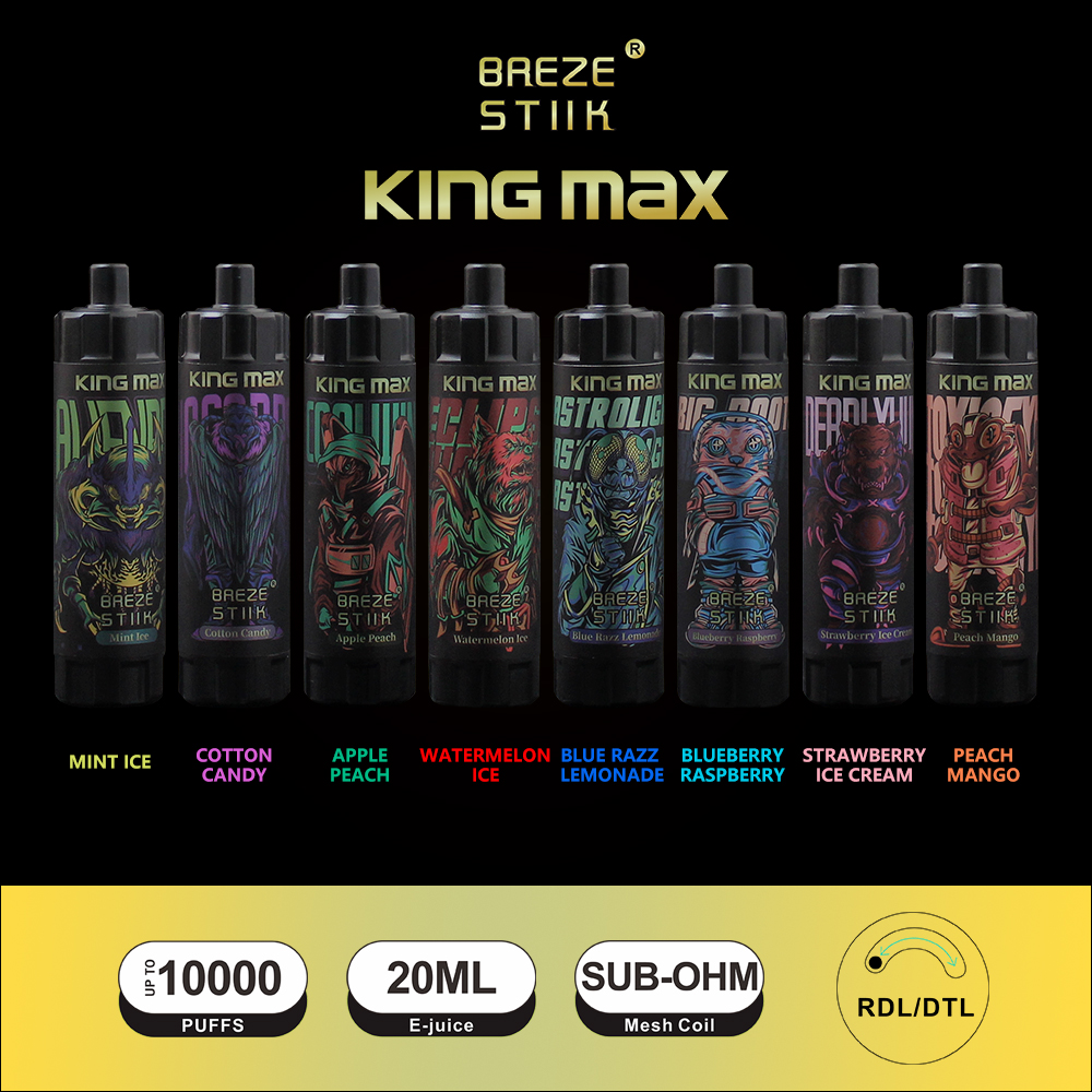 Puff 10K e cigarette King Max 10000 Puffs Bar disposable vape puffbar kits MESH COIL Cotrol 20ML 850Mah Battery Prefilled Type-C disposables vapes RANDM vapers pods
Puff 10K e cigarette King Max 10000 Puffs Bar disposable vape puffbar kits MESH COIL Cotrol 20ML 850Mah Battery Prefilled Type-C disposables vapes RANDM vapers pods