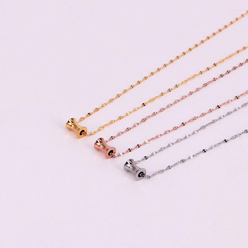 Pendant Necklaces Famous Stainless Steel Geometric Cute Love Cone Cylinder Shape Necklace Rose Gold Color Women Party Gift
Pendant Necklaces Famous Stainless Steel Geometric Cute Love Cone Cylinder Shape Necklace Rose Gold Color Women Party Gift