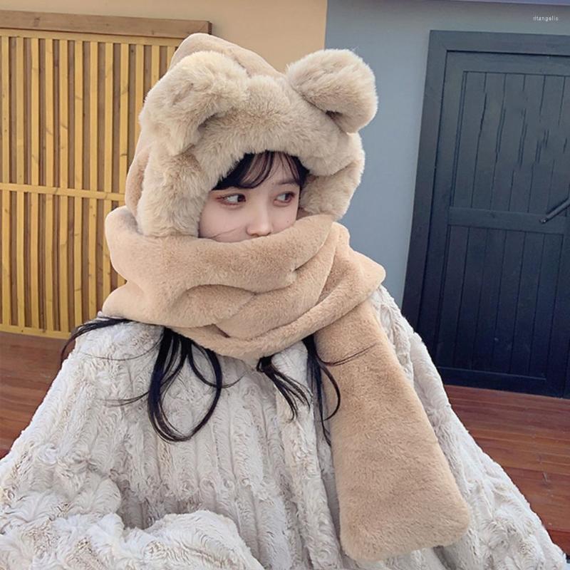 Berets Stylish Hat Scarf Washable Full Protection Gloves Plush Cold Resistant Women Winter Clothes Accessory, White
Berets Stylish Hat Scarf Washable Full Protection Gloves Plush Cold Resistant Women Winter Clothes Accessory, White