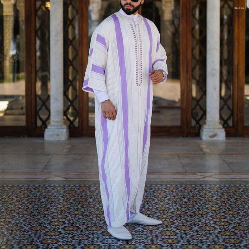 Ethnic Clothing Jl044 European And American Cross-Border Muslim Clothes For Men Pullover Striped Printed Robe Arabe
Ethnic Clothing Jl044 European And American Cross-Border Muslim Clothes For Men Pullover Striped Printed Robe Arabe