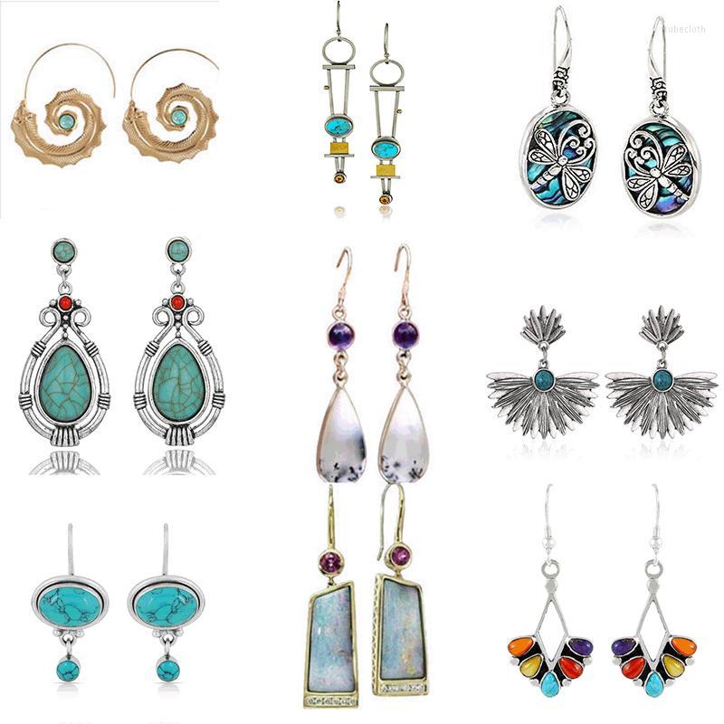 Dangle Earrings Ethnic Vintage Ladies Blue Stone Pendant Women's Fashion Ancient Statement Long Boho Jewelry
Dangle Earrings Ethnic Vintage Ladies Blue Stone Pendant Women's Fashion Ancient Statement Long Boho Jewelry