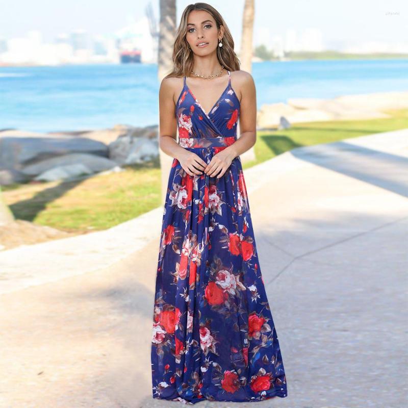 Casual Dresses Summer Women V-Neck Long Sleeve Boho Floral Sling Robe Fashion Slim Maxi Dress Beach Backless Sundress Women' Clothing, Blue
Casual Dresses Summer Women V-Neck Long Sleeve Boho Floral Sling Robe Fashion Slim Maxi Dress Beach Backless Sundress Women' Clothing, Blue