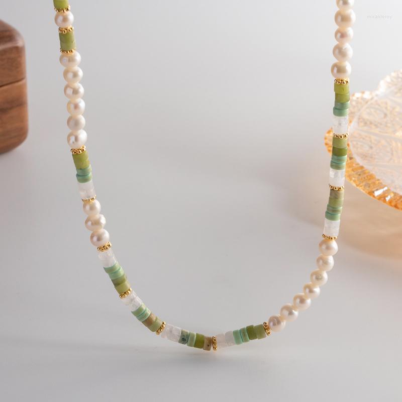 Choker Minar Boho Green Color Natural Stone Freshwater Pearl Strand Beaded Necklaces For Women 14K Gold Plated Brass Chokers Necklace
Choker Minar Boho Green Color Natural Stone Freshwater Pearl Strand Beaded Necklaces For Women 14K Gold Plated Brass Chokers Necklace