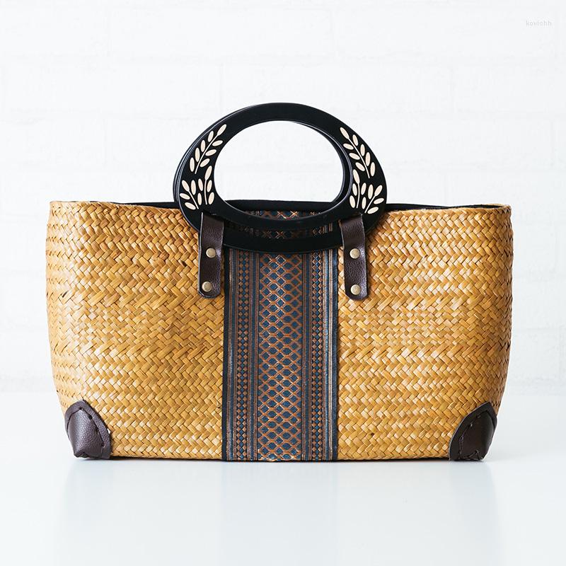 Evening Bags Thai National Style Sea Straw Woven Bag Rattan Handbag Package Travel Holiday A4154, Green
Evening Bags Thai National Style Sea Straw Woven Bag Rattan Handbag Package Travel Holiday A4154, Green