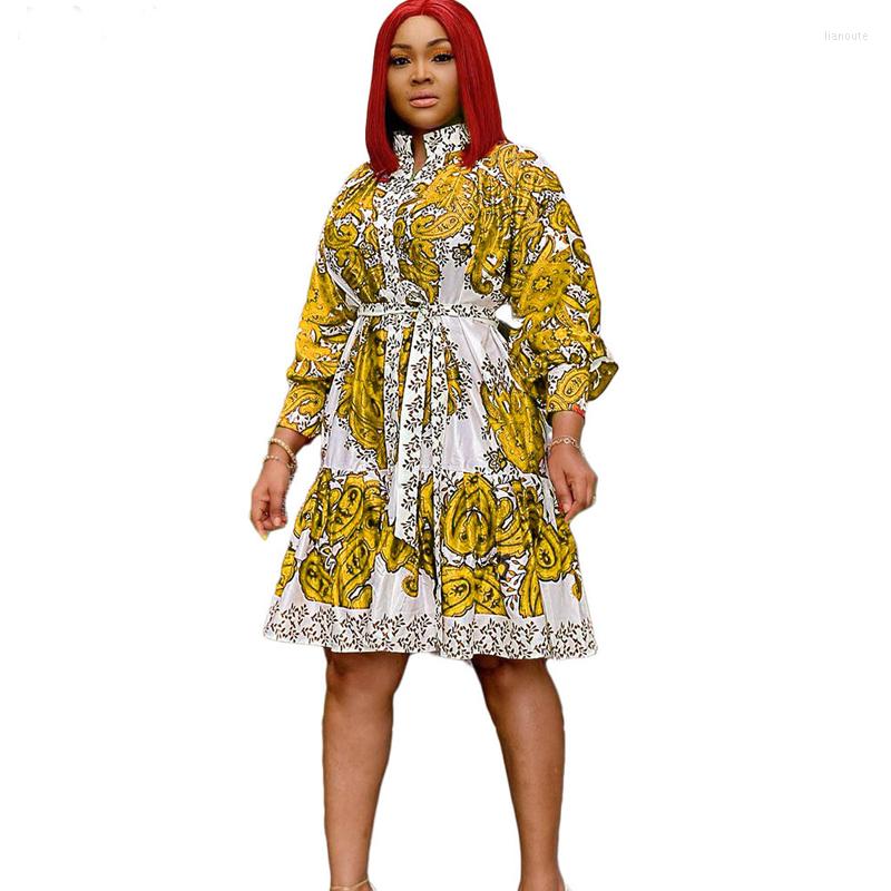 Ethnic Clothing African Print Dresses For Women Dress Casual Dashiki Flower Knee-length Clothes Plus Size Africa Christmas Robe
Ethnic Clothing African Print Dresses For Women Dress Casual Dashiki Flower Knee-length Clothes Plus Size Africa Christmas Robe