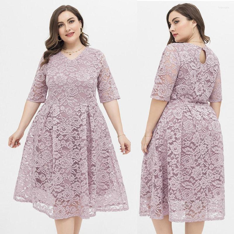 Plus Size Dresses 2023 Women Dress Solid Purple Half Sleeve Larges Big Plussize V-neck Clothes Clothing Casual Wear For Female Suits, 200029
Plus Size Dresses 2023 Women Dress Solid Purple Half Sleeve Larges Big Plussize V-neck Clothes Clothing Casual Wear For Female Suits, 200029