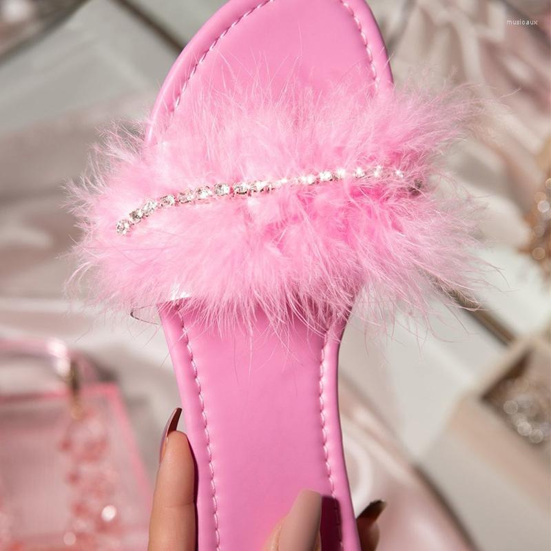 Slippers 2023 Women Crystal Short Plush Female Fashion Party Summer Beach Slides Ladies Sewing Open Toe Flat Big Size, Pink
Slippers 2023 Women Crystal Short Plush Female Fashion Party Summer Beach Slides Ladies Sewing Open Toe Flat Big Size, Pink
