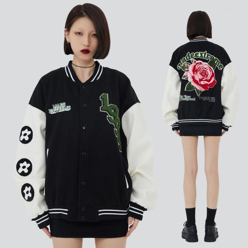 Men's Jackets 2023 Arrival Brand Clothing Baseball Loose Casual Cotton Fuzzy Flowers Rib Sleeve Embroidery Bomber Jacket Men, Black
Men's Jackets 2023 Arrival Brand Clothing Baseball Loose Casual Cotton Fuzzy Flowers Rib Sleeve Embroidery Bomber Jacket Men, Black