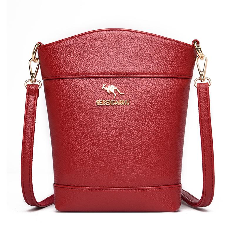 Evening Bags High Qaulity Women Messenger Female Leather Shoulder Bag Vintage Handbag Sac Designer Crossbody For Bucket, Black
Evening Bags High Qaulity Women Messenger Female Leather Shoulder Bag Vintage Handbag Sac Designer Crossbody For Bucket, Black