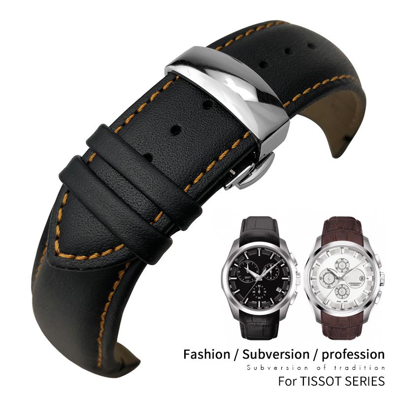 Watch Bands 22mm 23mm 24mm Curved End Genuine Leather Watchband Fit For Tiisot T035617 Cowhide Strap Butterfly Clasp Bracelets Men
Watch Bands 22mm 23mm 24mm Curved End Genuine Leather Watchband Fit For Tiisot T035617 Cowhide Strap Butterfly Clasp Bracelets Men