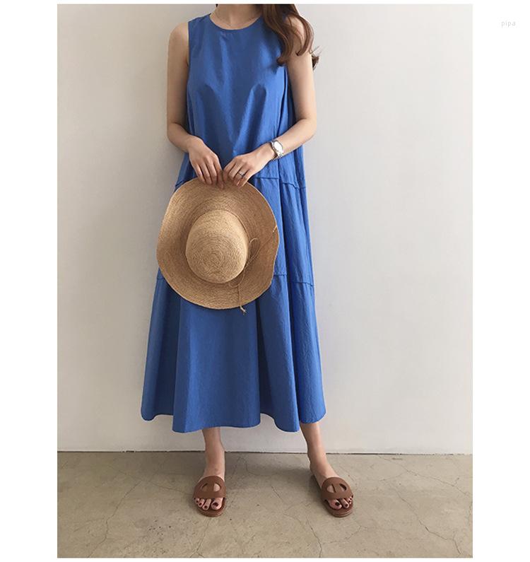 Casual Dresses 2339 Korean Long Over-the-knee Loose Large Size Temperament Was Thin A-line Vest Stitching Swing Sleeveless Dress, Color as picture
Casual Dresses 2339 Korean Long Over-the-knee Loose Large Size Temperament Was Thin A-line Vest Stitching Swing Sleeveless Dress, Color as picture
