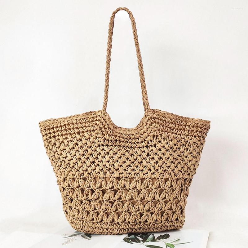 Evening Bags Straw Beach Vintage Handmade Woven Totes Women Shoulder Hollow Bohemian Summer Vacation Casual Female Handbags, Beige
Evening Bags Straw Beach Vintage Handmade Woven Totes Women Shoulder Hollow Bohemian Summer Vacation Casual Female Handbags, Beige