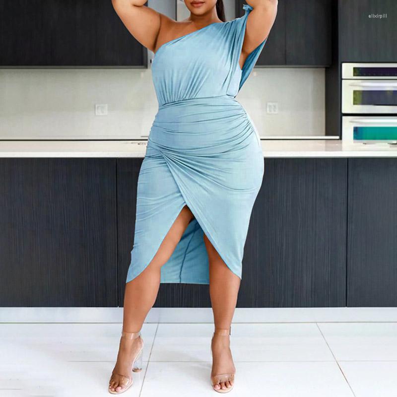 Plus Size Dresses Street One Shoulder Ruched Irrgular Split Midi Dress 4XL Summer Short Flare Sleeve Sexy Night Party Club Bodycon, Black
Plus Size Dresses Street One Shoulder Ruched Irrgular Split Midi Dress 4XL Summer Short Flare Sleeve Sexy Night Party Club Bodycon, Black