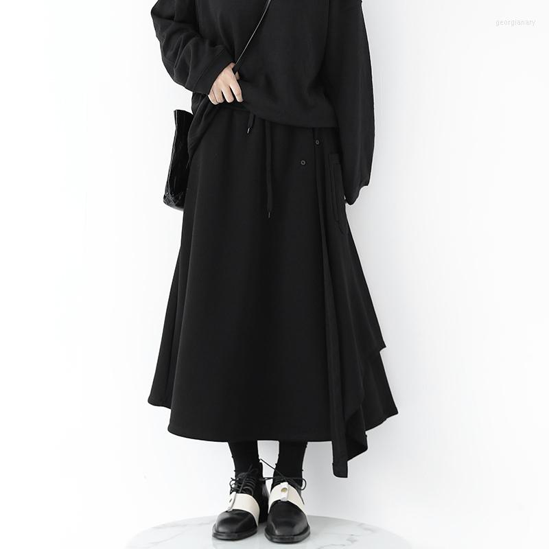Skirts Women' Medium And Long Irregular Large Swing Skirt Autumn Winter Thickened Hem High Waist A-Shaped, Black
Skirts Women' Medium And Long Irregular Large Swing Skirt Autumn Winter Thickened Hem High Waist A-Shaped, Black