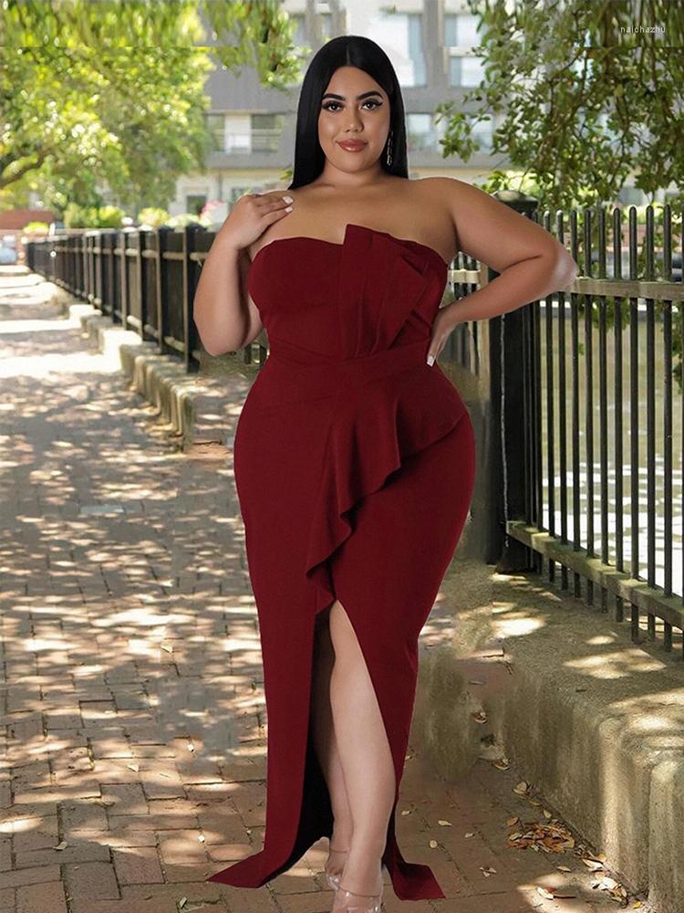 Plus Size Dresses Evening Dress Solid Color Chic And Elegant Woman Sexy Strapless Bodycon Wholesale Bulk Drop, Black
Plus Size Dresses Evening Dress Solid Color Chic And Elegant Woman Sexy Strapless Bodycon Wholesale Bulk Drop, Black