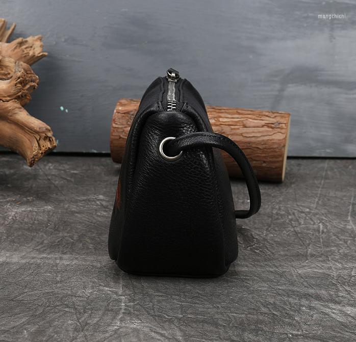 Evening Bags Top Cowhide Women One Shoulder Messenger Leather Literary Artistic Retro Small Square Bag, Black
Evening Bags Top Cowhide Women One Shoulder Messenger Leather Literary Artistic Retro Small Square Bag, Black