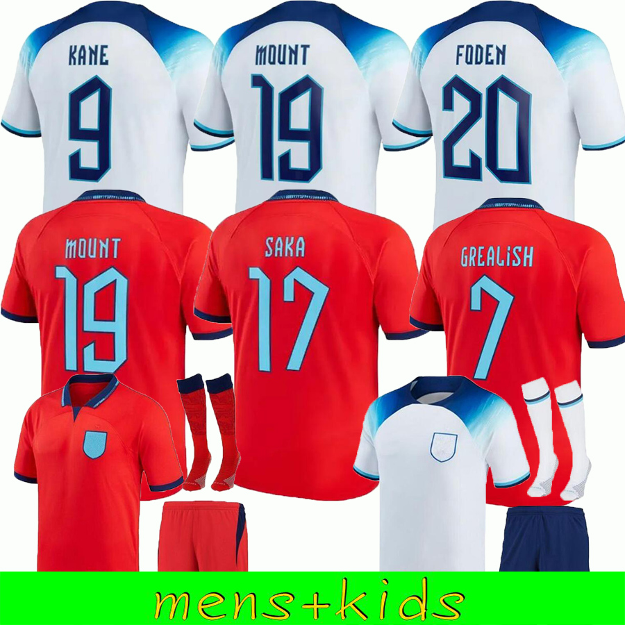 2022 KANE STERLING soccer jerseys RASHFORD SANCHO GREALISH MOUNT FODEN HENDERSON MAGUIRE ENGlANDS 21 22 23 national football shirt men kids, Training aldult