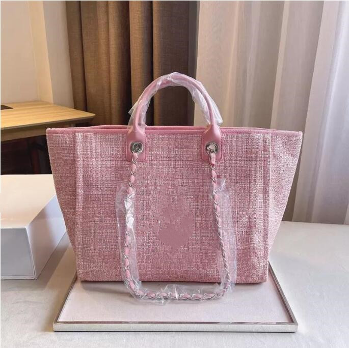 2022 Summer Classic C Brand Tote Beach Bag Cavan Deauville Chain Top Handle Large Capacity Shopping Bag 4 Color Beige Women's Two Color Handbag Lugga Crossbody, Box
2022 Summer Classic C Brand Tote Beach Bag Cavan Deauville Chain Top Handle Large Capacity Shopping Bag 4 Color Beige Women's Two Color Handbag Lugga Crossbody, Box