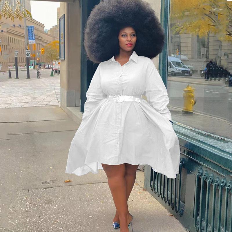Plus Size Dresses Women Shirt Dress Solid Fashion Clothing Fall Long Sleeve Elegant Loose Waist Drop Wholesale, Blue
Plus Size Dresses Women Shirt Dress Solid Fashion Clothing Fall Long Sleeve Elegant Loose Waist Drop Wholesale, Blue