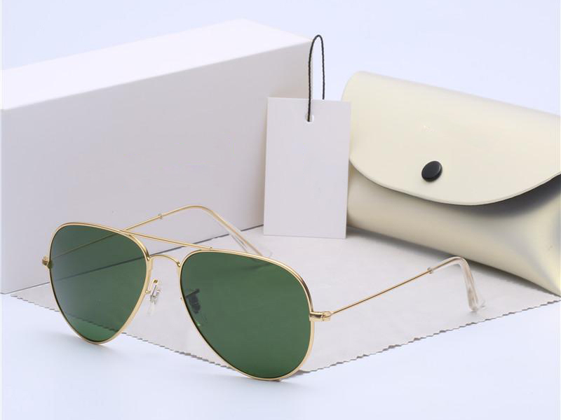 Classic brand Pilot Men Women Sunglasses Metal Frame Color Gradient Glass lens size 58mm 62mm suitable beach shading driving fishing with Accessories leather case
Classic brand Pilot Men Women Sunglasses Metal Frame Color Gradient Glass lens size 58mm 62mm suitable beach shading driving fishing with Accessories leather case