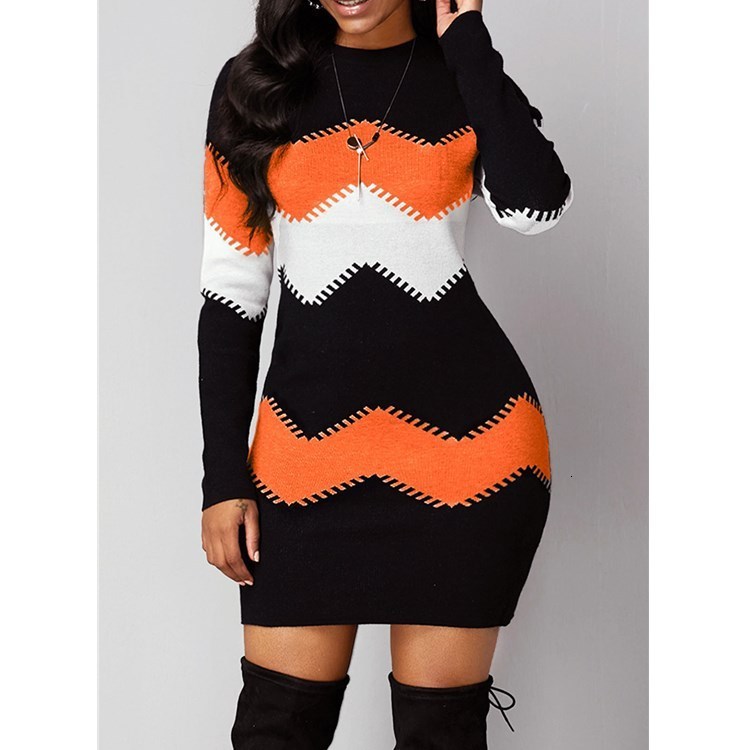 Casual Dresses Women Hip Spring Autumn Vintage Strip Befree Dress Large Big Sexy Boho Party Elegant 230217