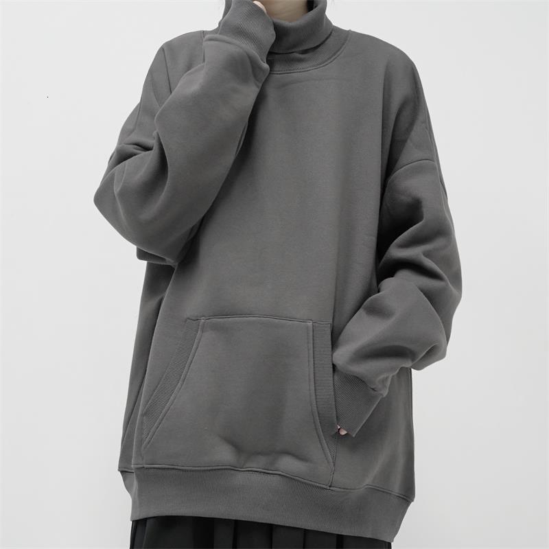 Men's Tracksuits High Neck Pullover Long Sleeve Sweater Spring And Autumn Fashion Trend Large Size Simple Loose Casual Coat 230217, Gray
Men's Tracksuits High Neck Pullover Long Sleeve Sweater Spring And Autumn Fashion Trend Large Size Simple Loose Casual Coat 230217, Gray