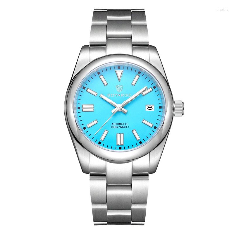 Wristwatches BOYARGE Wristwatch Luxury 39mm Men's Mechanical Watches NH35 Automatic Watch Sapphire Stainless Steel 10Bar Waterproof, Green
Wristwatches BOYARGE Wristwatch Luxury 39mm Men's Mechanical Watches NH35 Automatic Watch Sapphire Stainless Steel 10Bar Waterproof, Green