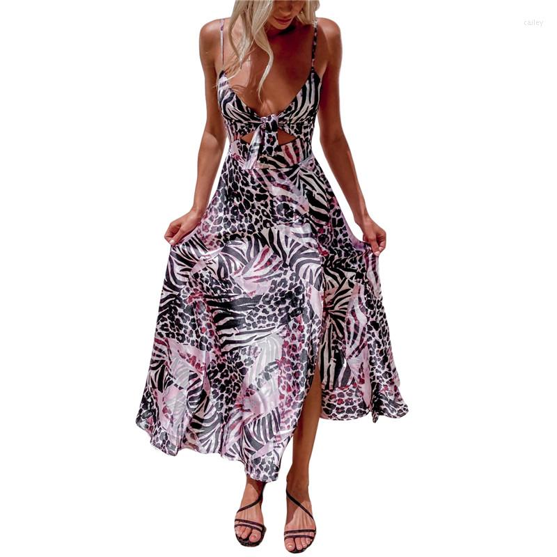 Casual Dresses Women Summer Boho Beach Dress Sexy Ladies Printed Side Split Sundress Spaghetti Strap V-Neck Hollow For Vacation, Multi
Casual Dresses Women Summer Boho Beach Dress Sexy Ladies Printed Side Split Sundress Spaghetti Strap V-Neck Hollow For Vacation, Multi