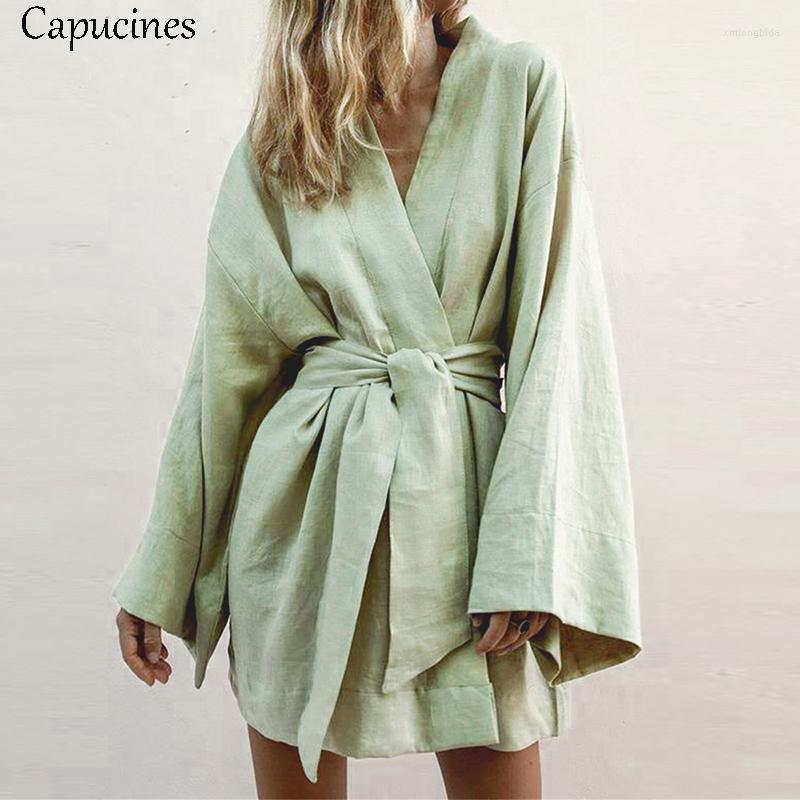 Casual Dresses 2023 Japan Style V-neck Cotton Dress Women Sashes Long Sleeves Loose Female Summer Green Large Size Beach, Picture shown
Casual Dresses 2023 Japan Style V-neck Cotton Dress Women Sashes Long Sleeves Loose Female Summer Green Large Size Beach, Picture shown