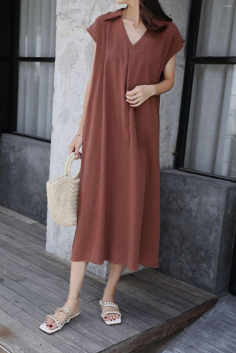 Casual Dresses Women Spring Summer Shirt Dress Multi Colors Sleeveless Str Loose Cotton And Linen Vest Lazy Style Long Dre, Color as picture
Casual Dresses Women Spring Summer Shirt Dress Multi Colors Sleeveless Str Loose Cotton And Linen Vest Lazy Style Long Dre, Color as picture