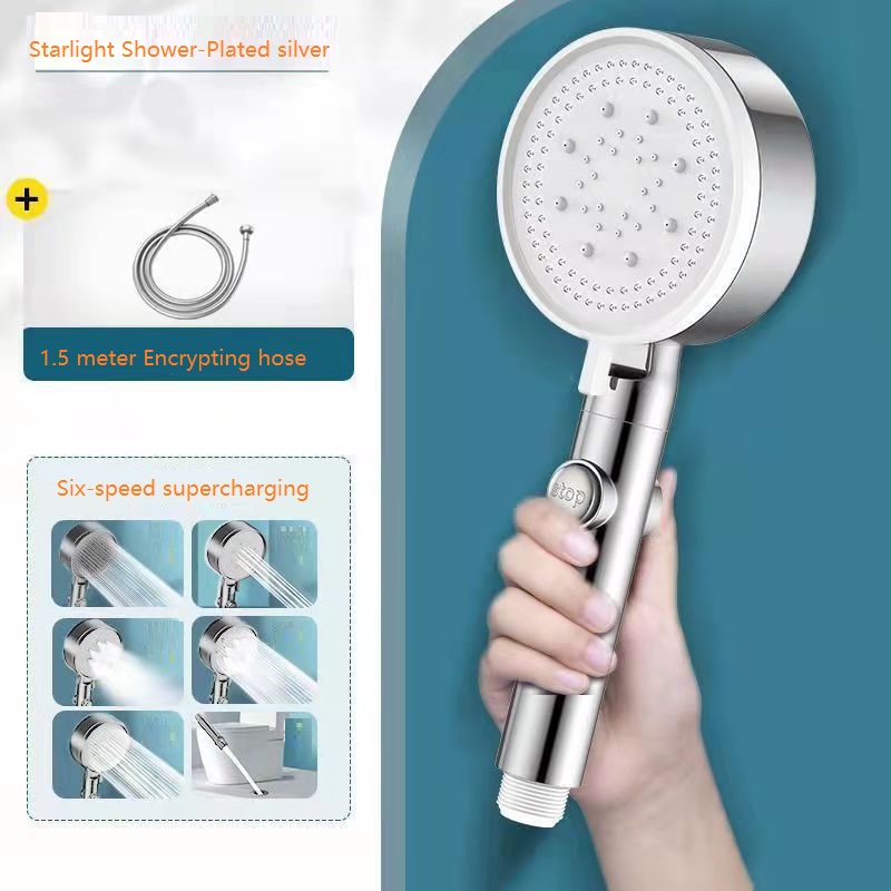 Six-speed Pressurized Shower Darth Vader Shower Head Shower Accessories Bathroom Handheld Shower Tube Set Batch shower head free shiping
Six-speed Pressurized Shower Darth Vader Shower Head Shower Accessories Bathroom Handheld Shower Tube Set Batch shower head free shiping