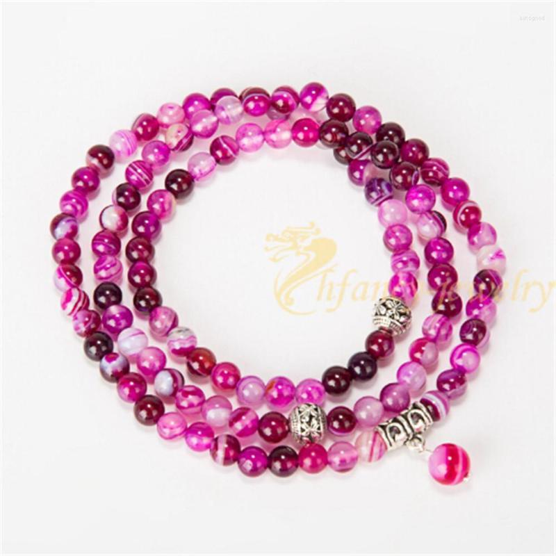Strand Dropship 6MM Rose Red Striped Onyx 108 Bless Mala Yoga Healing Real Energy Stone Beads Necklace Fashion Women Meditation Jewelry
Strand Dropship 6MM Rose Red Striped Onyx 108 Bless Mala Yoga Healing Real Energy Stone Beads Necklace Fashion Women Meditation Jewelry